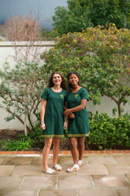 Two girls wearing Bokkie Rokkies