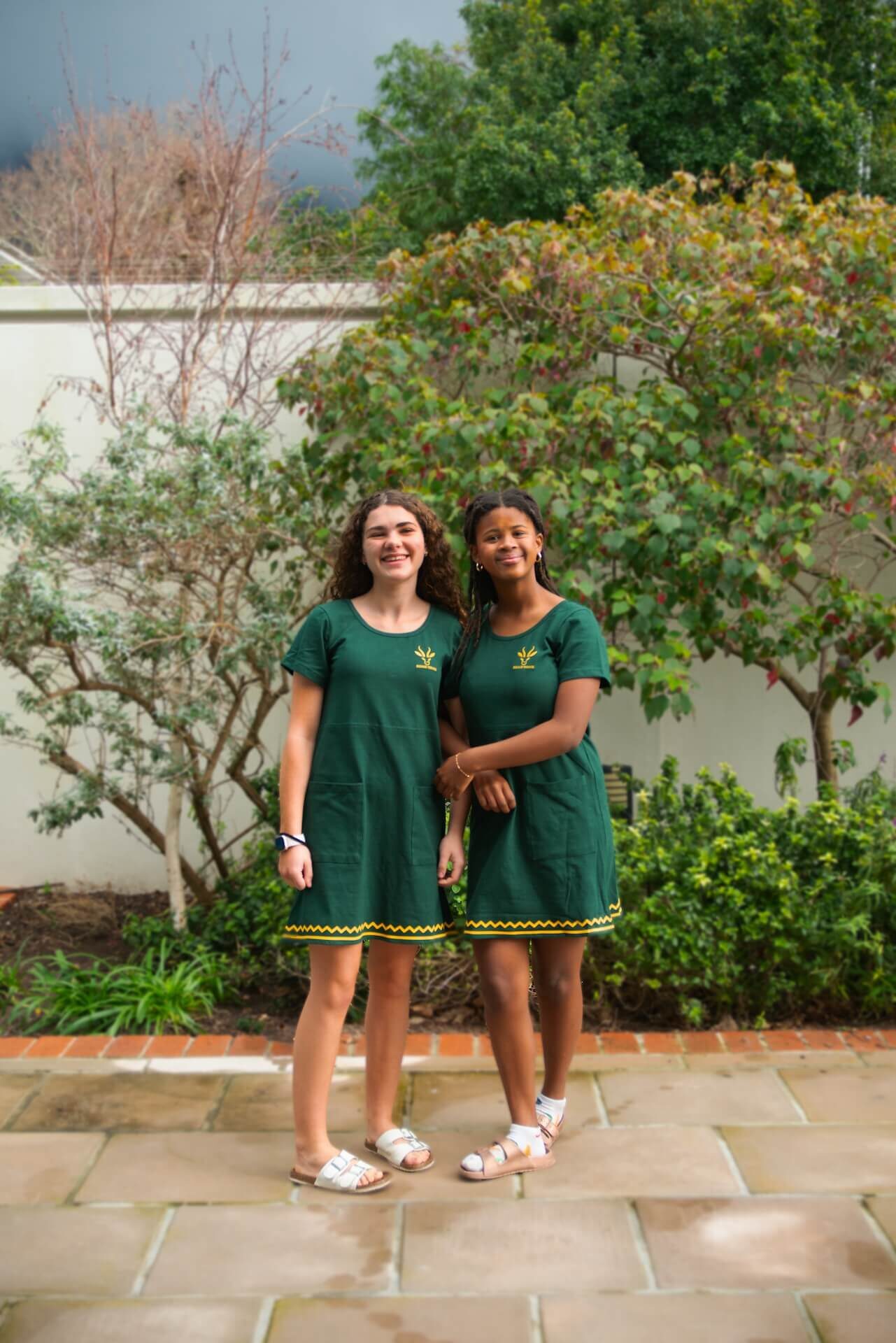 Two girls wearing Bokkie Rokkies